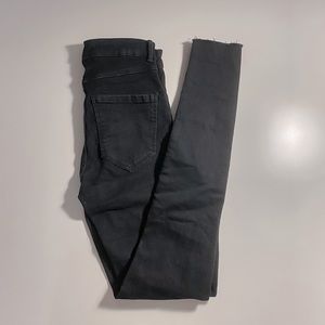 Black Zara Hi-Rise Skinny Jeans